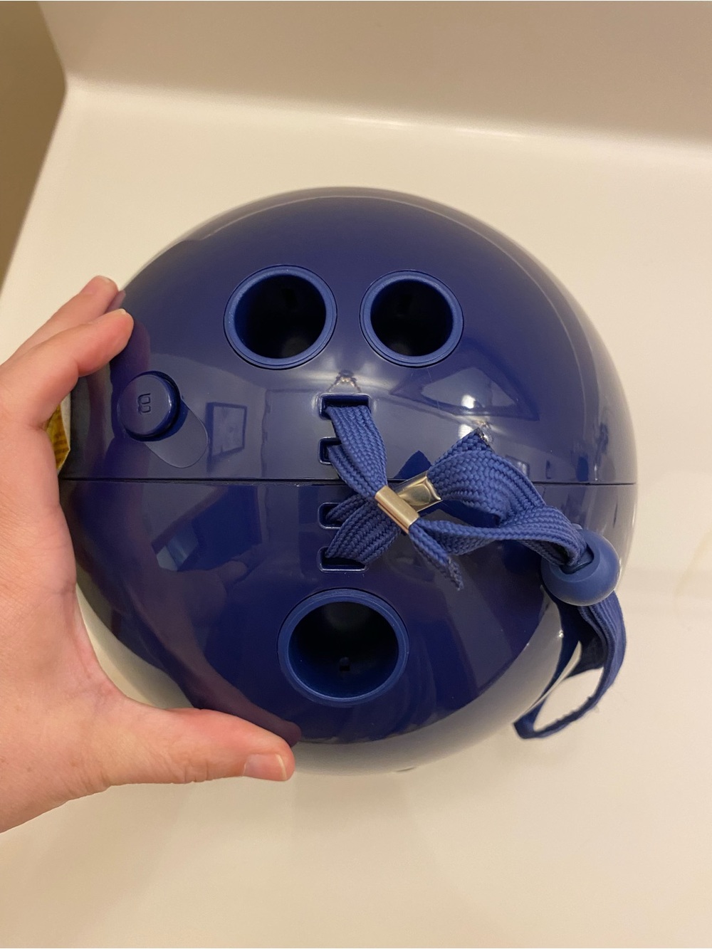 Nintendo Wii Bowling Ball Blue Controller with Wrist Strap